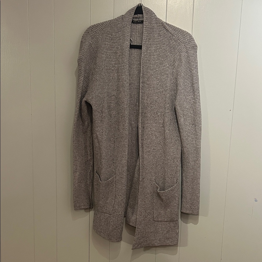Cyrus Grey Cozy Open Front Cardigan Size Medium